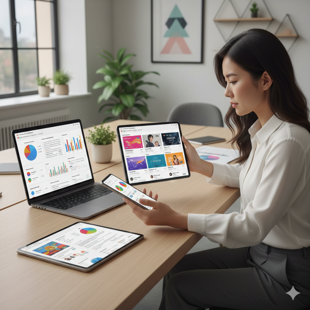 Social media marketing in action