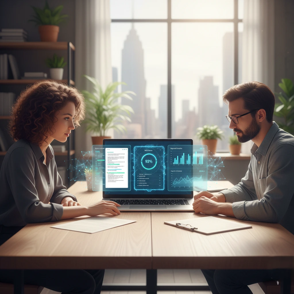 “AI content creation and optimization using smart SEO tools and human expertise.”