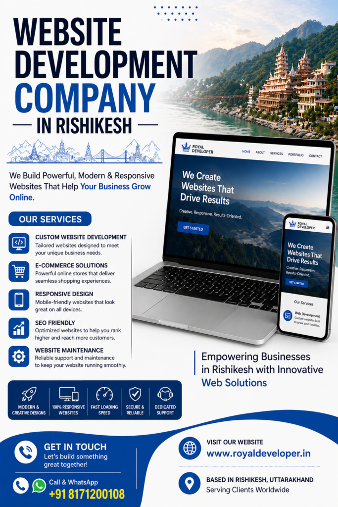 7 Powerful & Must-Know Services by a Website Development Company in Rishikesh