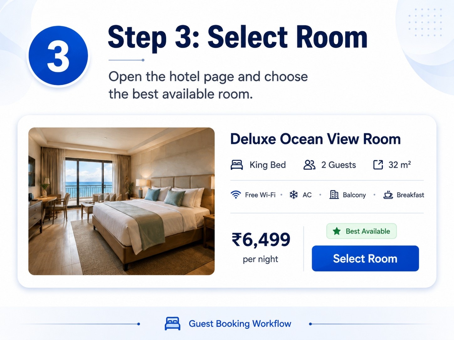 Hotel room selection using WordPress Hotel Booking Plugin