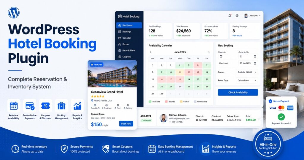 WordPress Hotel Booking Plugin